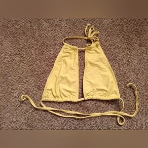 Yellow String Swim Top